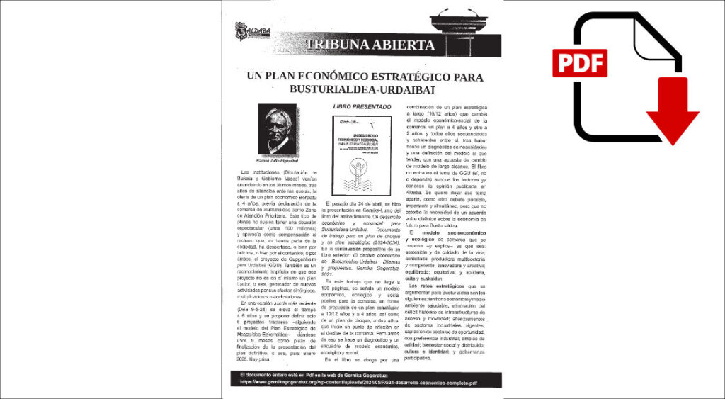 Revista Aldaba- Ramón Zallo: Urdaibai